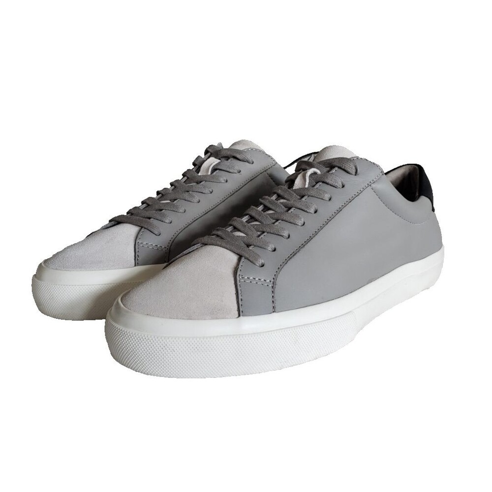 Vince Fulton Sneakers Soes Gray Leather Lace Up Shoes Men's Size 9